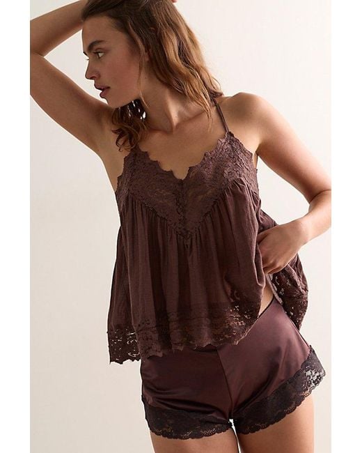 Intimately By Free People Brown Fiona Cami
