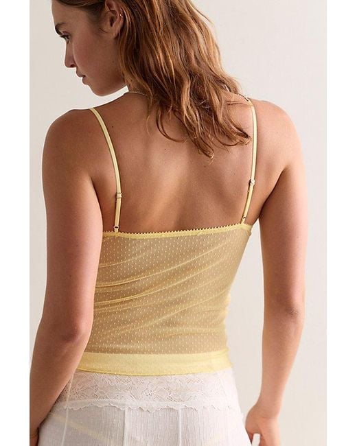 Intimately By Free People Yellow Fiona Lace Corset Cami By