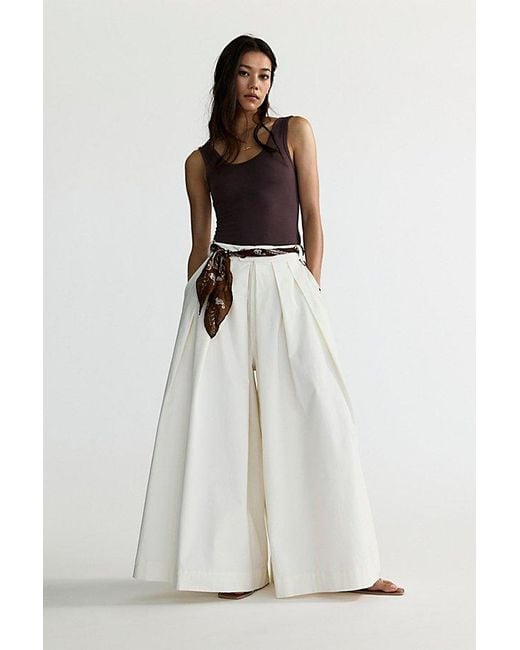 Free People Natural Lasting Impression Wide-Leg Trousers