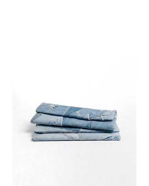 Garbage Soup Blue Upcycled Denim Patchwork Clutch Selected By