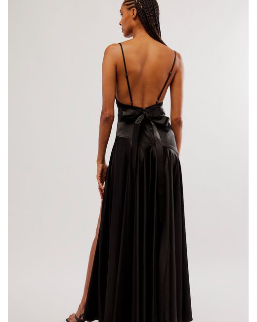 Free People Bronx & Banco Leo Gown in Black | Lyst