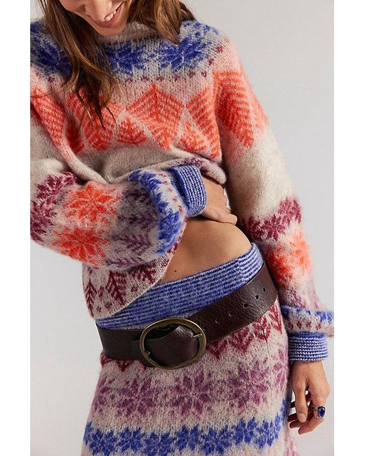 Free People White Winter Whimsy Maxi Skirt Set