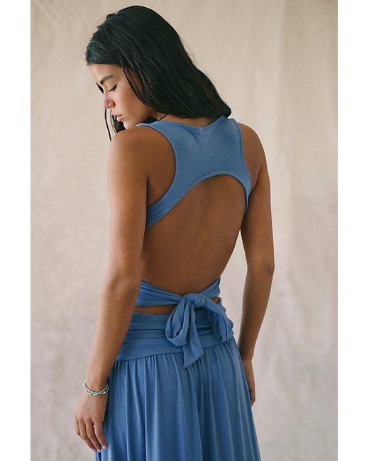 free-est Blue Arabella Skirt Set By