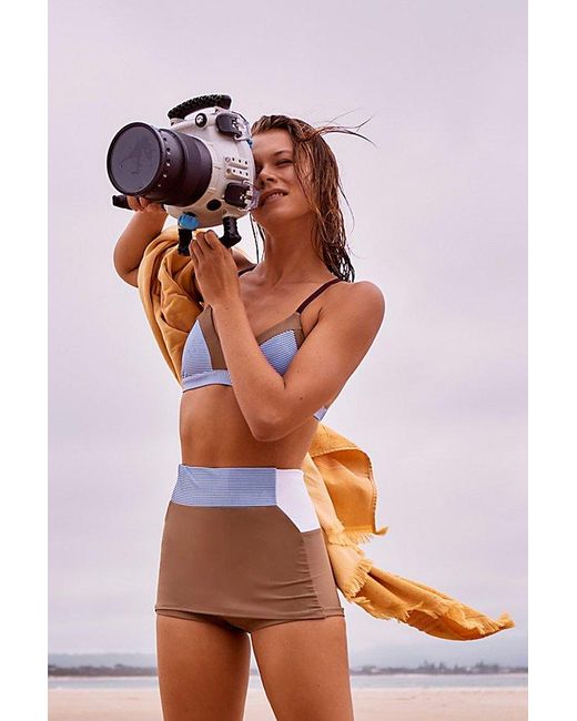 Seea Multicolor Leucadia High-Waisted Surf Skort