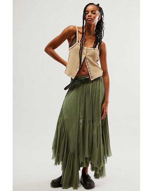 Free People Green Fp One Clover Skirt