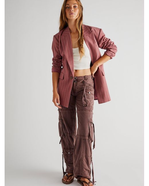 Free People Multicolor Last Time Stacked Cargo Pants