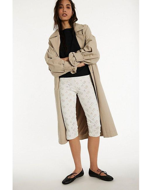 Intimately By Free People White Full Bloom Capris By