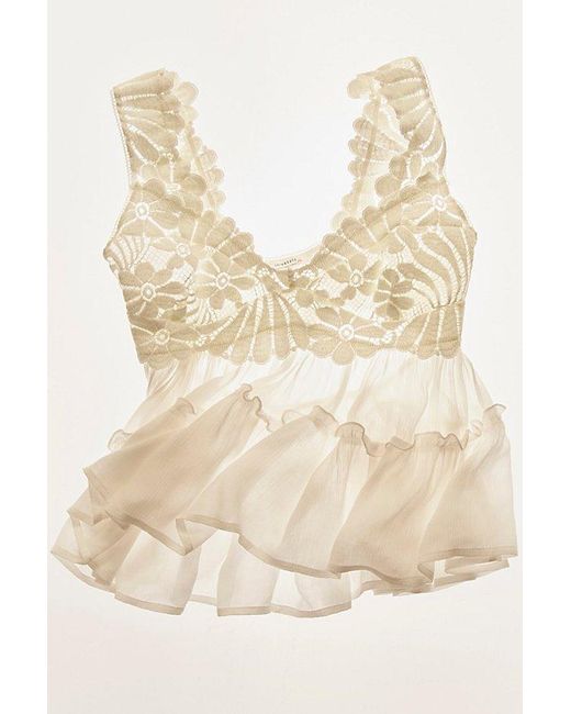 Free People Natural Petal Party Shapeless Cami By