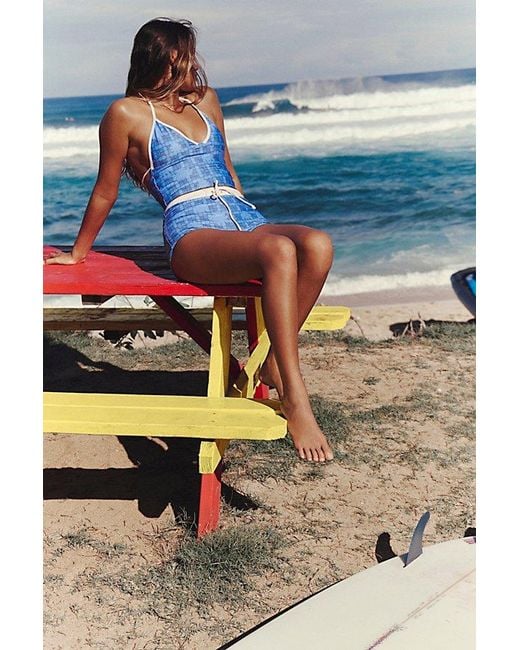 Inner Relm Blue Smoochie Surf Top
