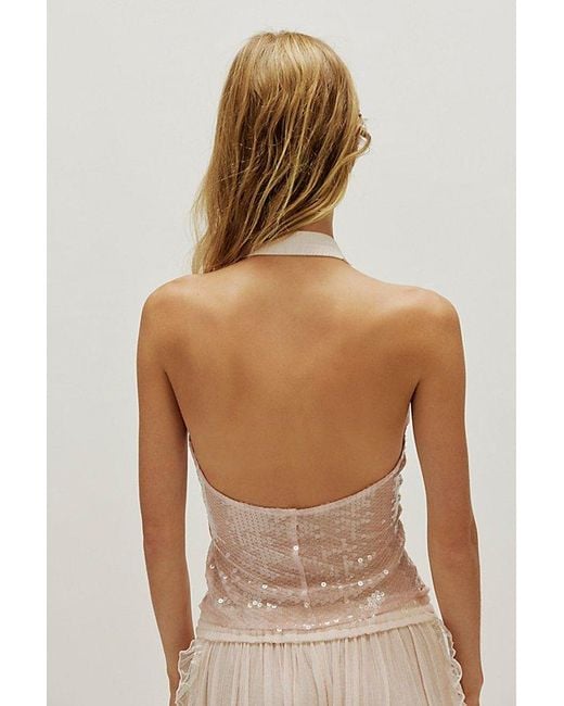 Intimately By Free People Brown Dance Til Dawn Halter Cami By