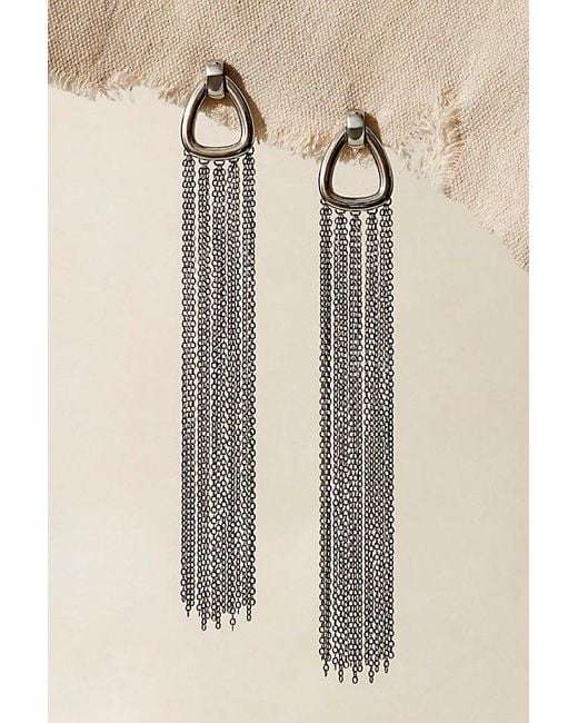 Free People Natural Briana Fringe Earrings