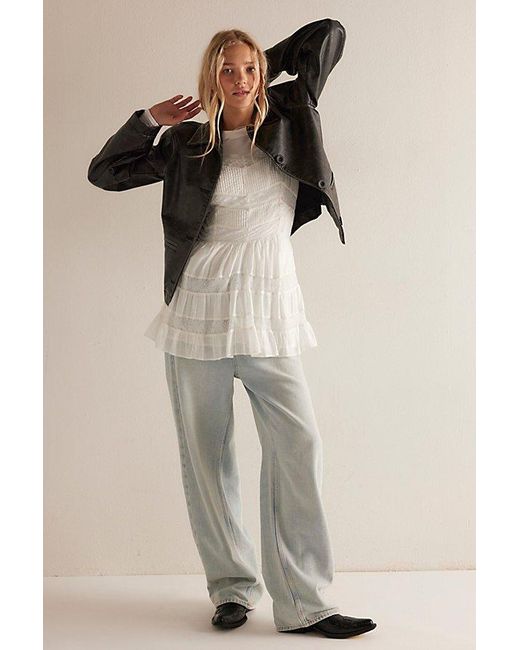 Free People White So Soft Seamless Modal Long Sleeve