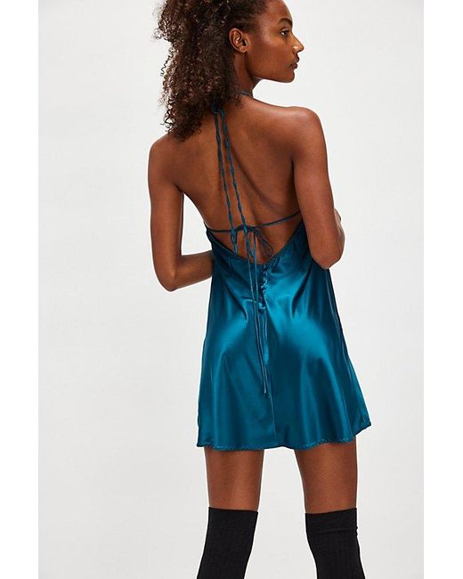 Intimately By Free People Blue Friday Fever Mini Slip