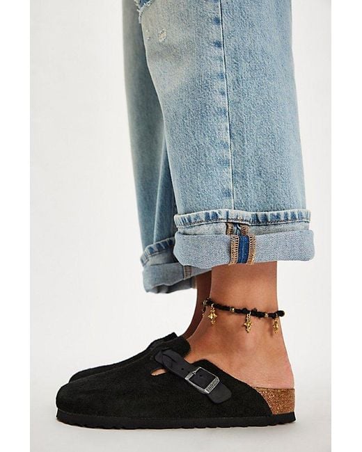 Birkenstock Black Boston Braid Clogs