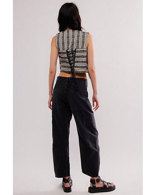 Citizens of Humanity Blue Marcelle Low-Slung Cargo Pants