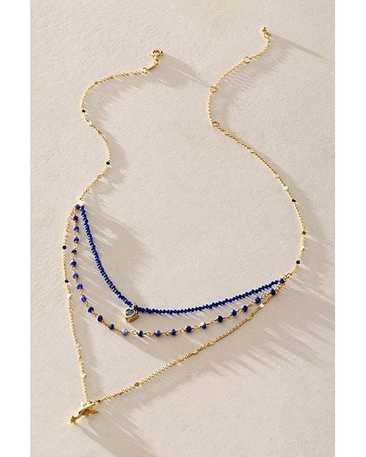 Satya Jewelry Natural Fp X Satya Plated Semiprecious Stone Layer Necklace By