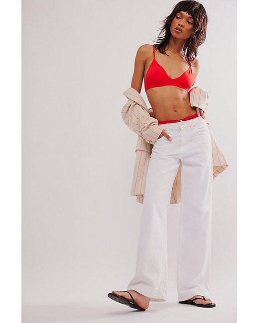 Intimately By Free People Red Baseline Bralette