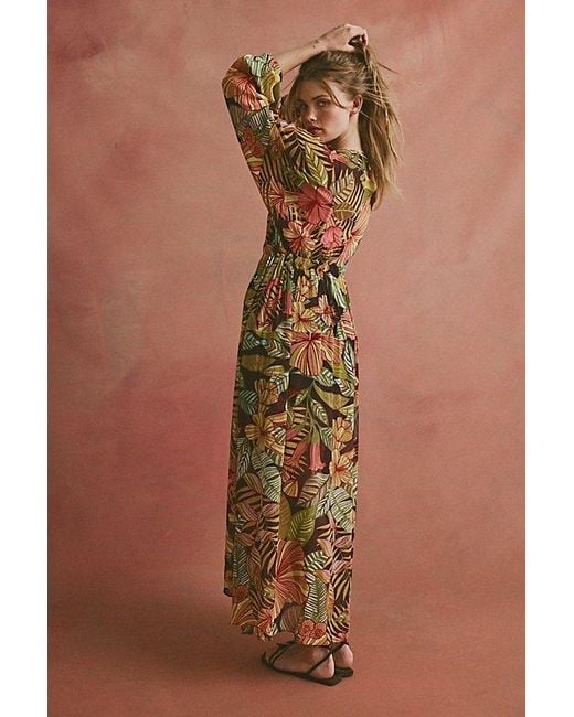 Matthew Williamson x Free People Multicolor Kantuta Long Sleeve Kaftan Jacket