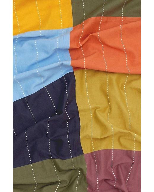 Anchal Multicolor Checkered Long Scarf