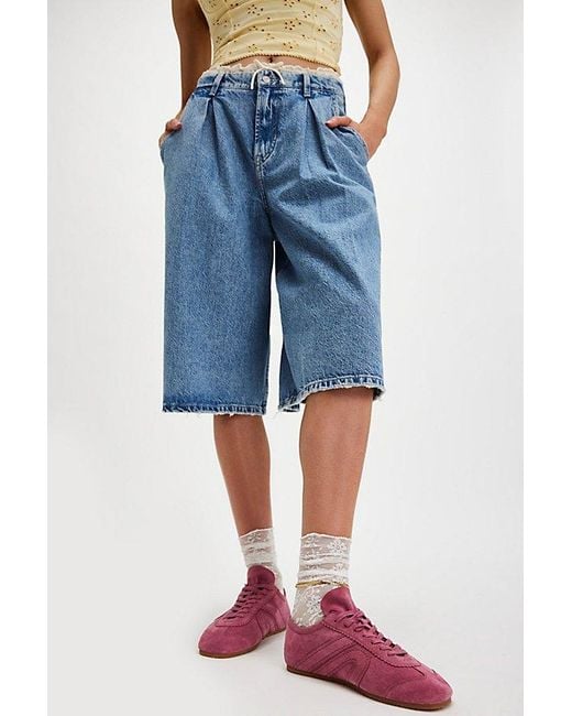 Jeffrey Campbell Blue Willow Suede Sneakers By