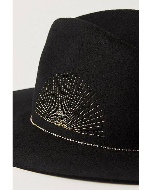 Van Palma Black Basile Wool Felt Hat