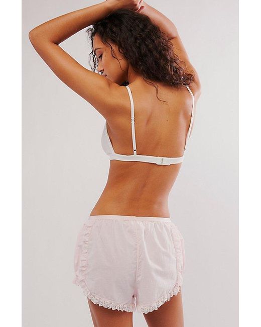 Free People Pink Forget Me Not Shorties