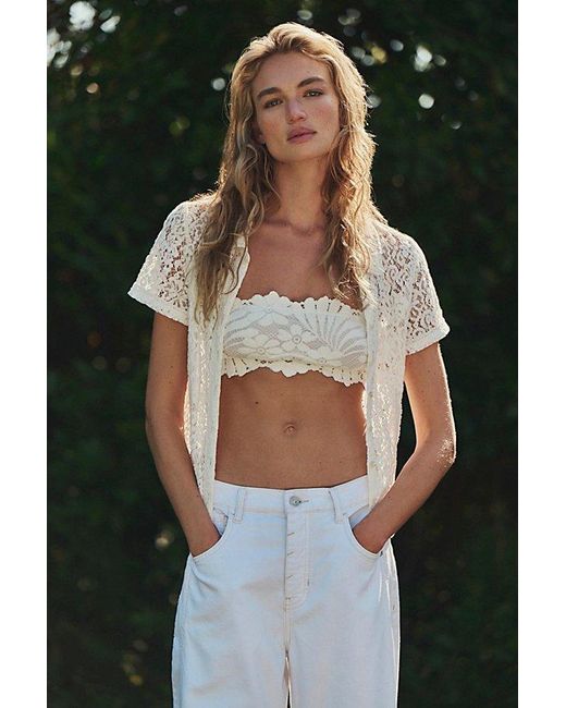 Intimately By Free People Brown Petal Party Bandeau By