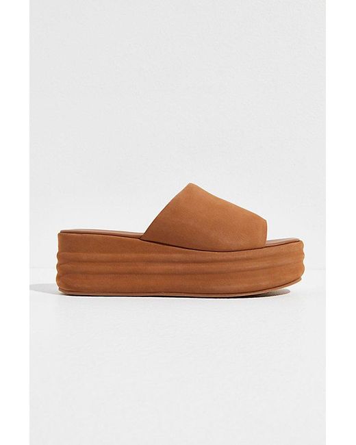 Free People Natural Harbor Flatform Sandals