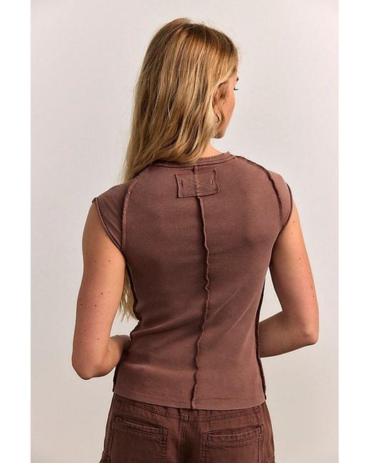 Free People Brown We The Free Ever Had Tee