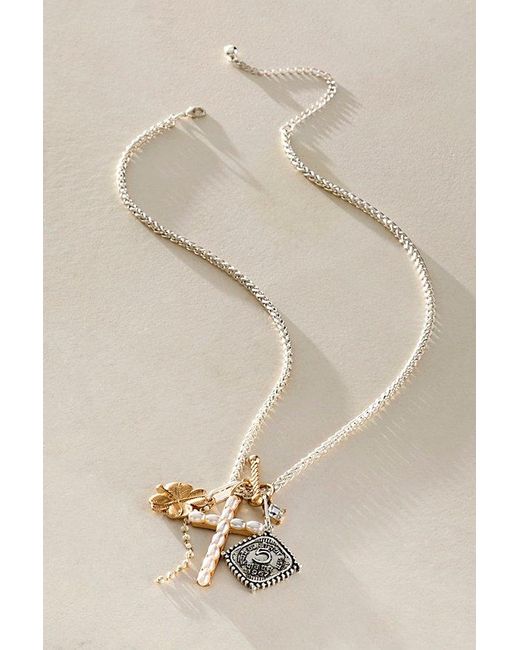 Free People Blue Odette Pendant Necklace