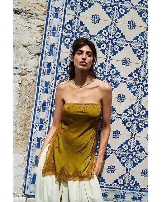 Intimately By Free People Yellow Kiss And Tell Tunic By