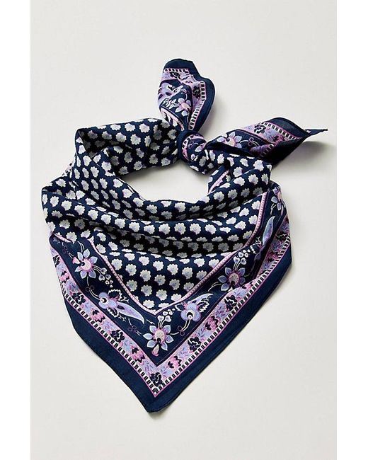 Free People Blue Lotus Paisley Print Bandana At In Indigo