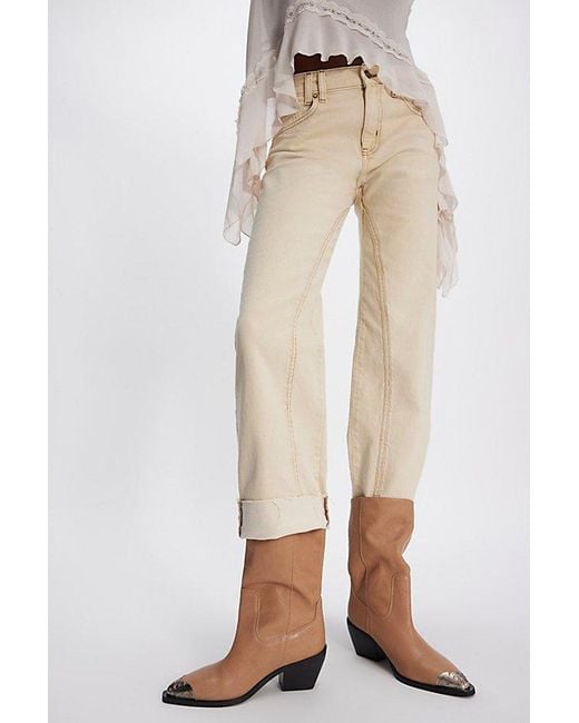Free People Blue Faster Horses Filigree Boots