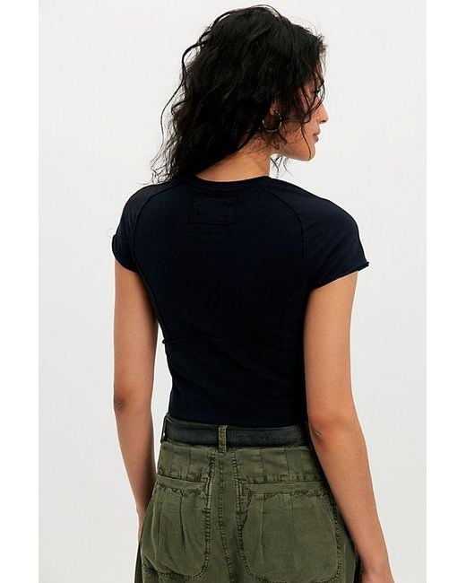 Free People Protagonist Tee At Free People In Black, Size: Xs