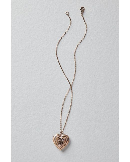 Free People Gray Monogram Necklace At In A