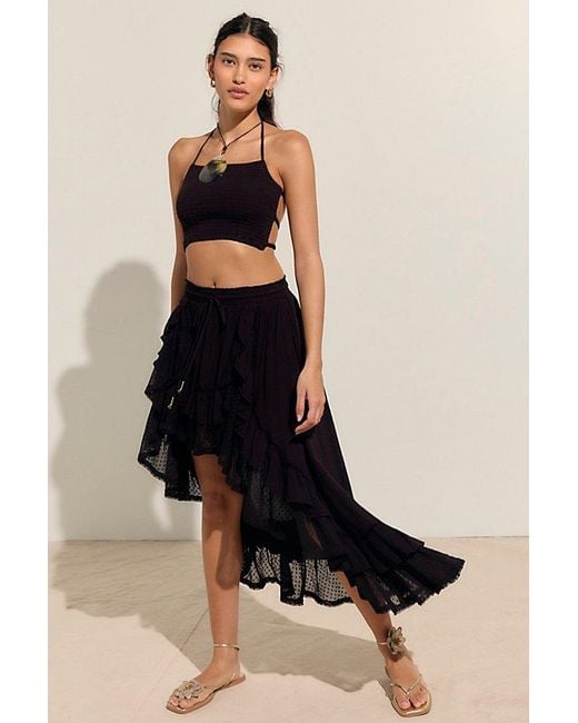 free-est Black Seaside Bliss Skirt Set By