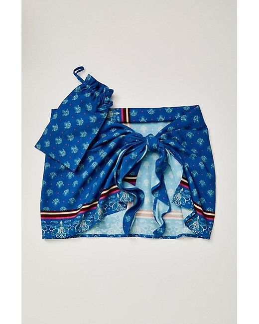 Free People Blue Off Shore Sarong