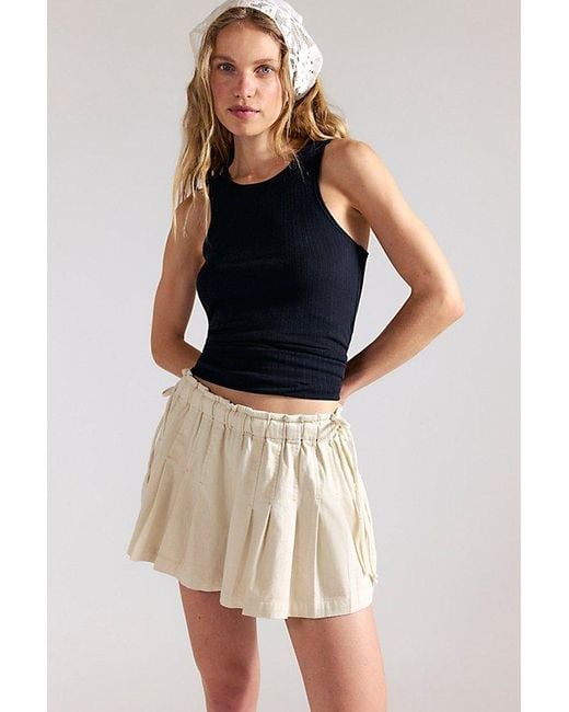 Free People Black Croquet Shorties