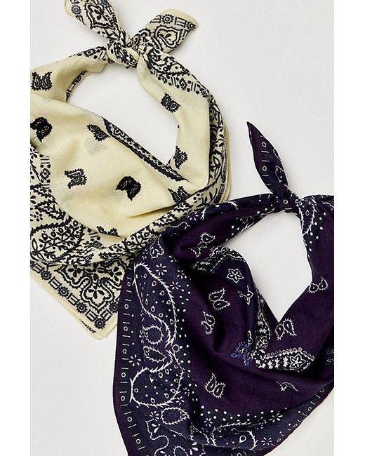 Free People Blue Everyday Printed Bandana
