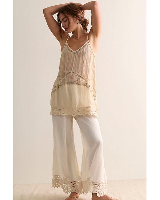 Intimately By Free People Brown Under Your Spell Mini Slip Dress By