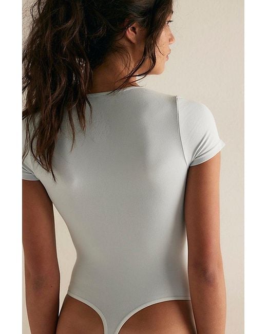 Intimately By Free People Multicolor Clean Lines Tee Bodysuit By