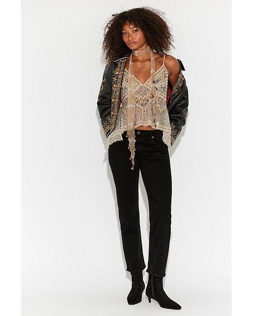 Free People Black Highway Tank Top