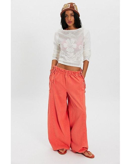 free-est Red Sun Dazed Pants By