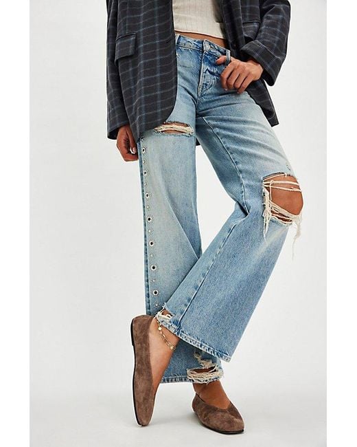 Jeffrey Campbell Blue Everyday Flats By