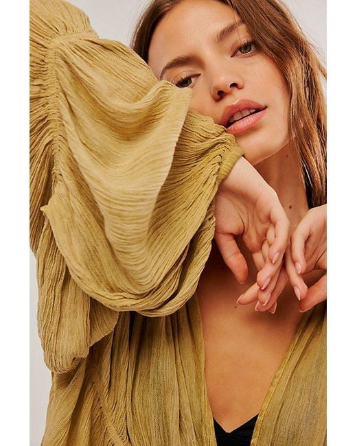 Free People Yellow Juliet Kimono