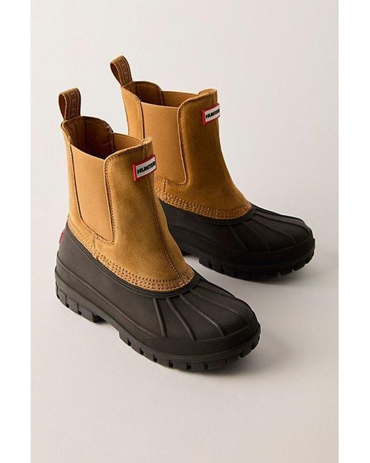 Hunter Black Sutton Chelsea Duck Boots