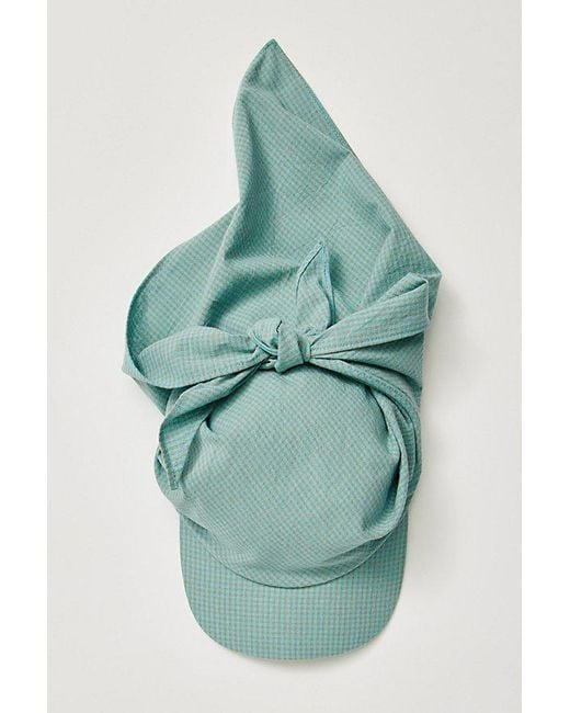 Free People Green Scarf Baseball Hat