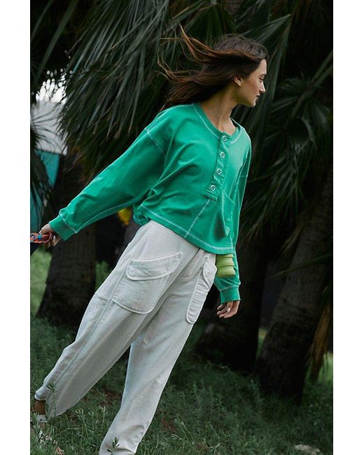 Free People Green High Five Layer