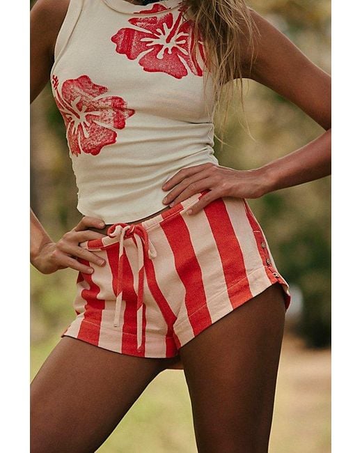 Free People Multicolor Hot Hot Hot Shorts