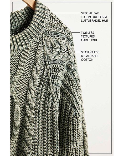 Free People Black Frankie Cable Jumper